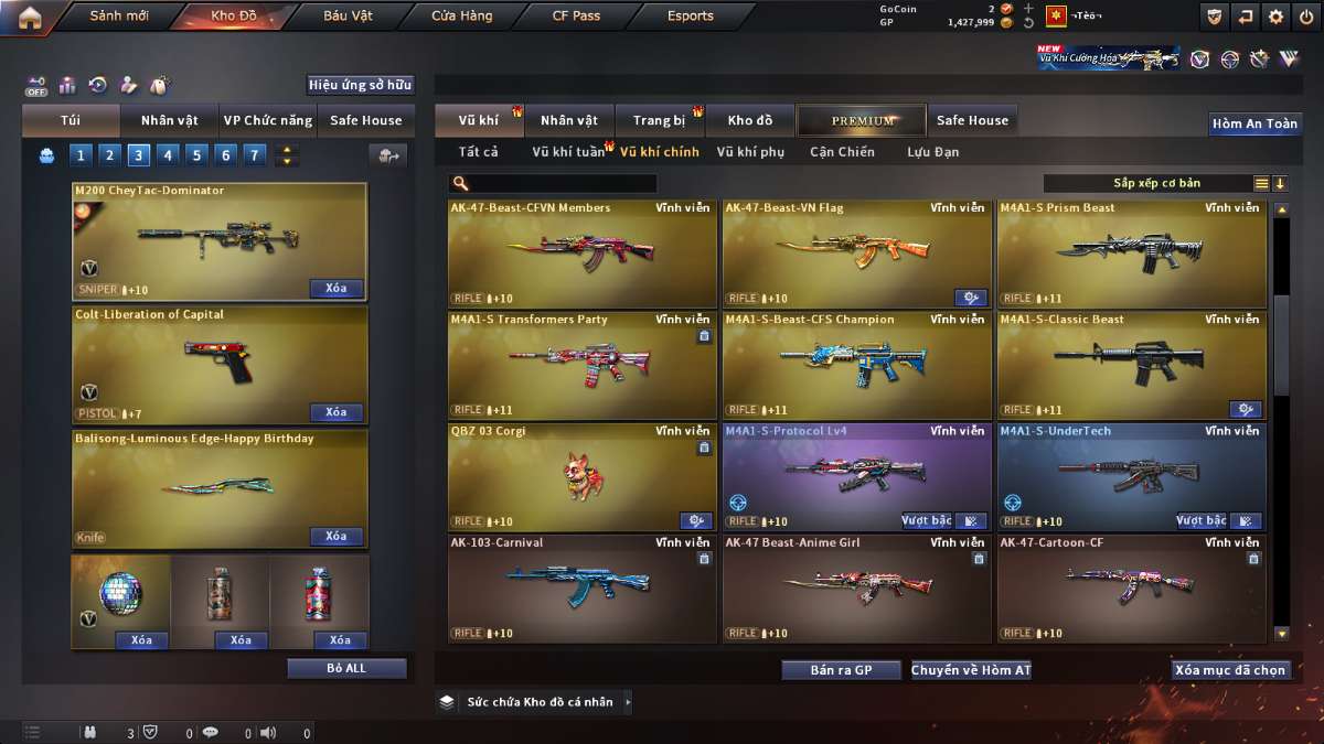 shop acc cf uy tin gia re